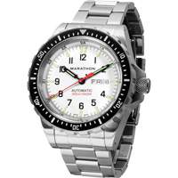 Tr&egrave;s grande montre automatique &eacute;dition arctique avec jour/date avec bracelet en acier inoxydable, Num&eacute;rique, &agrave; piles, 46 mm, Argent Sidevic Inc.