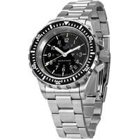 Grande montre automatique de plong&eacute;e avec feuille d'&eacute;rable gris et bracelet en acier inoxydable, Num&eacute;rique, &agrave; piles, 41 mm, Argent Sidevic Inc.