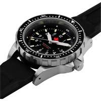 Tr&egrave;s grande montre &agrave; quartz pour plongeur avec feuille d'&eacute;rable rouge, Num&eacute;rique, &agrave; piles, 46 mm, Noir Sidevic Inc.