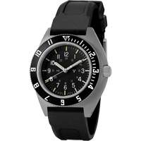 Montre Steel Navigator sur ensemble bracelet en caoutchouc noir de trois morceaux, Num&eacute;rique, &agrave; piles, 41 mm, Noir Sidevic Inc.