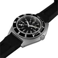 Montre Steel Navigator sur ensemble bracelet en caoutchouc noir de trois morceaux, Num&eacute;rique, &agrave; piles, 41 mm, Noir Sidevic Inc.