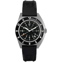 Montre Steel Navigator avec date sur ensemble bracelet en caoutchouc noir de trois morceaux, Num&eacute;rique, &agrave; piles, 41 mm, Noir Sidevic Inc.