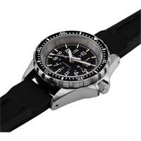 Montre Steel Navigator avec date sur ensemble bracelet en caoutchouc noir de trois morceaux, Num&eacute;rique, &agrave; piles, 36 mm, Noir Sidevic Inc.