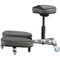 STAG4 Adjustable Kneeling Chair, Vinyl, Black/Grey Sidevic Inc.