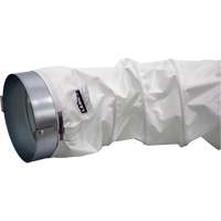 White 12" x 12' Distribution Ducting Kit, Adapter & Clamp Sidevic Inc.