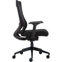 Chaise &agrave; dossier moyen avec m&eacute;canisme &agrave; basculement synchronis&eacute; &agrave; d&eacute;tection de poids , Mailles, Noir Sidevic Inc.