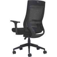 Chaise &agrave; dossier moyen avec m&eacute;canisme &agrave; basculement synchronis&eacute; &agrave; d&eacute;tection de poids , Mailles, Noir Sidevic Inc.