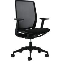 Chaise &agrave; dossier haut avec basculement synchronis&eacute; robuste Kody, Mailles, Noir, Capacit&eacute; 300 lb Sidevic Inc.