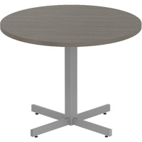 Table ronde &agrave; hauteur r&eacute;glable Newland, 36" lo x 36" la x 29" h, Dessus de 1", Stratifi&eacute;, Brun Sidevic Inc.