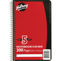5 Subject Spiral Notebook Sidevic Inc.