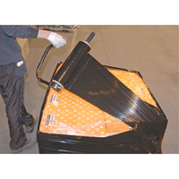 Stretch Wrap, 80 Gauge (20.3 micrometers), 18" x 1000', Opaque Black Sidevic Inc.