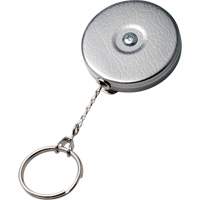 Original Series Retractable Keychain, Chrome, 24" Cable, Belt Clip Attachment Sidevic Inc.