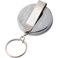 Original Series Retractable Keychain, Chrome, 24" Cable, Belt Clip Attachment Sidevic Inc.