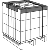 Protecteurs de rebord, Carton, 36" lo x 2-1/2" la Sidevic Inc.