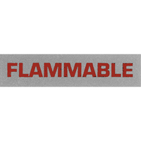 "Flammable" Special Handling Labels, 5" L x 2" W, Black on Red Sidevic Inc.