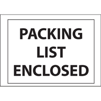 Packing List Envelopes, 4" L x 5" W, Backloading Style Sidevic Inc.