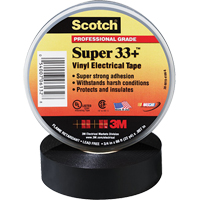 Scotch&reg; Super 33 Tape, 19 mm (3/4") x 20.1 m (66'), Black, 7 mils Sidevic Inc.