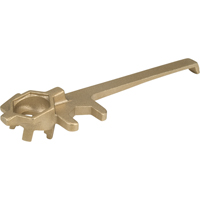 Deluxe Plug Wrenche, 1-1/4" Opening, 9" Handle, Non-sparking brass alloy Sidevic Inc.