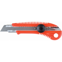 Couteau professionnel ATK400, 18 mm, Acier au carbone, Prise en Plastique Sidevic Inc.