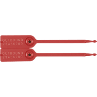 Gemini&reg; Tote Seals, 7-1/4", Plastic, Pull-Through Sidevic Inc.