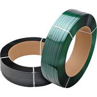 Feuillard vert, Polyester, 5/8" la x 3800' lo, Vert, Calibre Manuel Sidevic Inc.