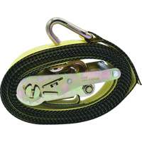 Ratchet Tie-Down, J-Hook, 2" W x 16' L, 10000 lbs. Working Load Limit Sidevic Inc.