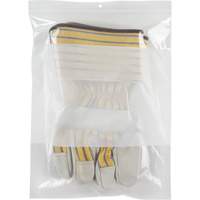 White Block Poly Bags, Reclosable, 12" x 9", 2 mils Sidevic Inc.