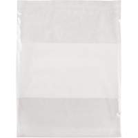 White Block Poly Bags, Reclosable, 15" x 12", 2 mils Sidevic Inc.