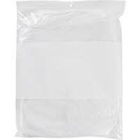 White Block Poly Bags, Reclosable, 15" x 12", 2 mils Sidevic Inc.