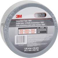 1900 Value Duct Tape, 5.8 mils, Silver, 48 mm (2") x 5.7 m (18.7') Sidevic Inc.