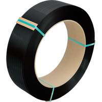 Strapping, Polyester, 1/2" W x 5800' L, Black, Manual Grade Sidevic Inc.