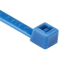 T Series Cable Ties, 8" Long, 50 lbs. Tensile Strength, Blue Sidevic Inc.