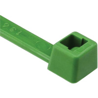 T Series Cable Ties, 8" Long, 50 lbs. Tensile Strength, Green Sidevic Inc.