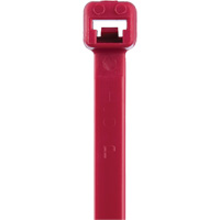 T Series Cable Ties, 8" Long, 50 lbs. Tensile Strength, Red Sidevic Inc.