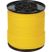 1/4" Yellow Twisted 3-Strand Rope, Polypropylene, 550' Sidevic Inc.