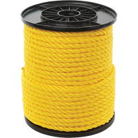 3/8" Yellow Twisted 3-Strand Rope, Polypropylene, 250' Sidevic Inc.