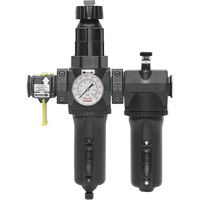 Automatic Drain Filter, Regulator & Lubricator with Metal Bowl & Gauge Modulair 400, 3/4" NPT Sidevic Inc.
