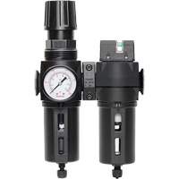 Filtre/r&eacute;gulateur + filtre coalescent drain manuel avec bol standard Modulair 300, 1/4" NPT, 150 psi, Capacit&eacute; de 5,1 oz liq. Sidevic Inc.