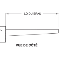Colonne en porte-&agrave;-faux, Double, 4" la x 10' h Sidevic Inc.