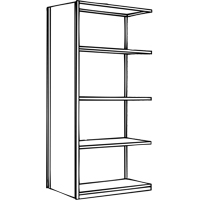 Interlok Shelving Unit, Steel, Boltless, 800 lbs. Capacity, 36" W x 100" H x 24" D Sidevic Inc.