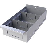 Boîte pour tablette de rayonnage enclenchable Interlok, Acier, 5-5/8" la x 18" p, 4-3/4" h, Gris Sidevic Inc.