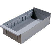 Boîte pour tablette de rayonnage enclenchable Interlok, Acier, 5-5/8" la x 18" p, 4-3/4" h, Gris Sidevic Inc.