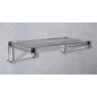 Direct Wall Mount for Chromate Wire Shelving, Single Bracket, 200 lbs. Capacity, 14" D Sidevic Inc.