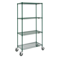 Wire Shelf Cart, Epoxy Finish, 36" x 69" x 18", 800 lbs. Capacity Sidevic Inc.
