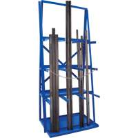 R&acirc;telier de rangement pour barre, Vertical, 3 Niveaux, 36" la x 24" p x 84" h, 3000 lb Cap. Sidevic Inc.