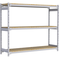 Wide Span Record Storage Shelving, Steel, 3 Shelves, 72" W x 18" D x 60" H Sidevic Inc.