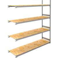 Wide Span Record Storage Shelving, Steel, 4 Shelves, 72" W x 18" D x 84" H, Add-On Kit Sidevic Inc.