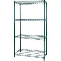 Dry Rack Shelving, 4 Tiers, 36" W x 63" H x 18" D Sidevic Inc.