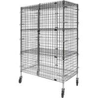 Security Cart, Chrome Plated, 48" x 69" x 24", 500 lbs. Capacity Sidevic Inc.