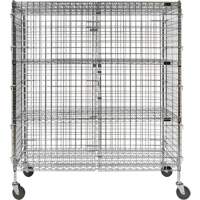 Security Cart, Chrome Plated, 60" x 69" x 24", 500 lbs. Capacity Sidevic Inc.